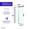 Anzzi 60 in. x 76 in. H Sliding Frameless Shower Door in Matte Black w/ Tsunami Guard Tempered Glass SD-FRLS05702MB - alternate 6